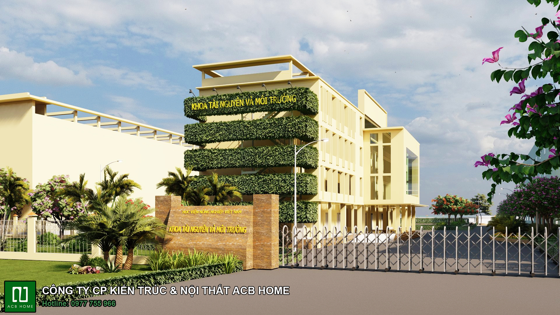 Thiết kế kiến trúc, nội thất. Quy hoạch cảnh quan học viện nông nghiệp Việt Nam